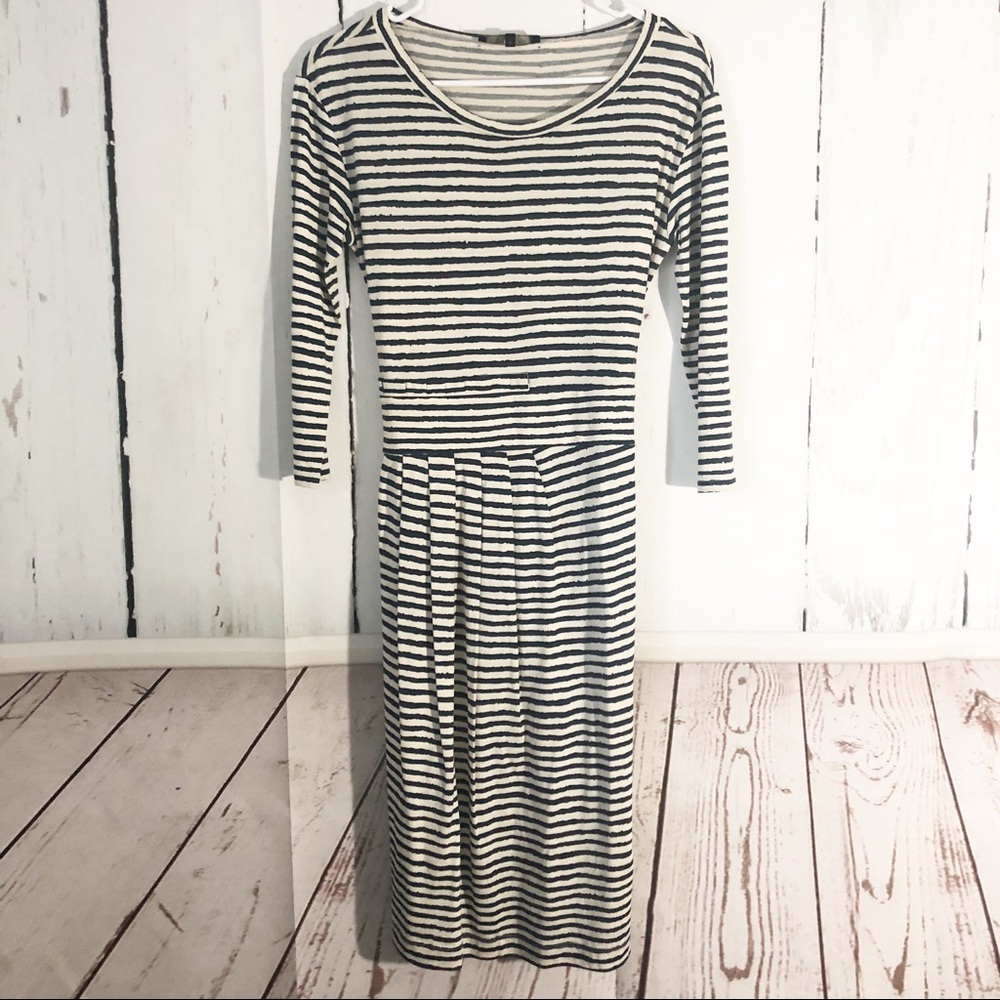 Weekend Max Mara • Striped Long Sleeve Midi Dress